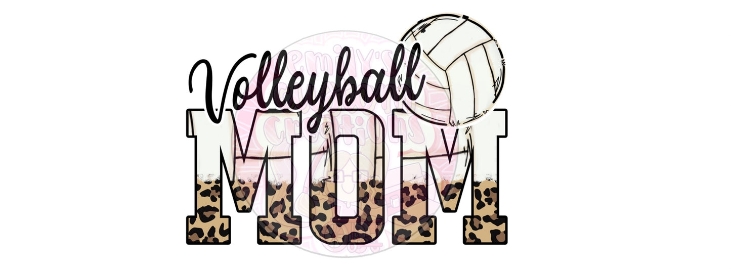 Volleyball mom | 16oz glass can wrap | DIGITAL DOWNLOAD