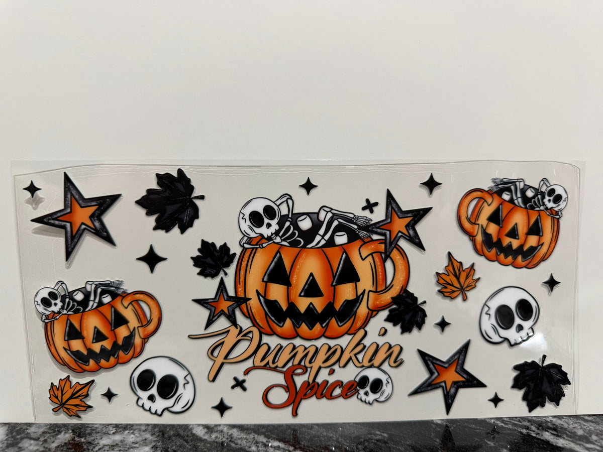 Pumpkin spice | 16oz UV DTF wrap
