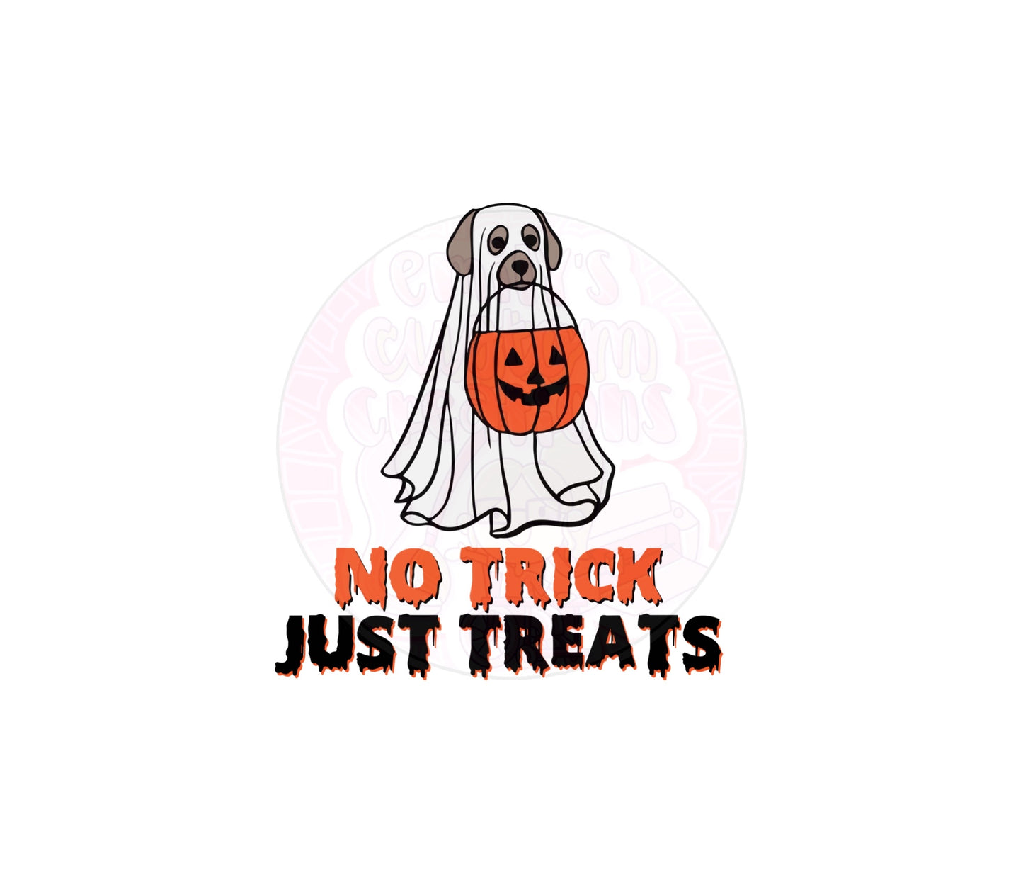 No trick just treats | 20oz tumbler wrap | DIGITAL DOWNLOAD