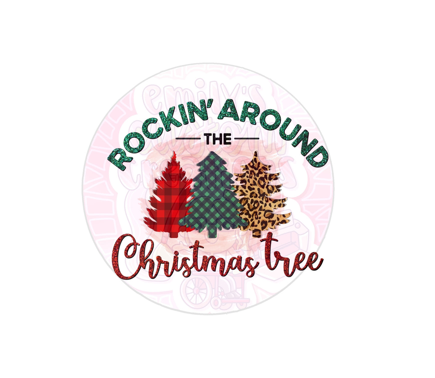 Rockn’ around the Christmas tree | 20oz tumbler wrap | DIGITAL DOWNLOAD