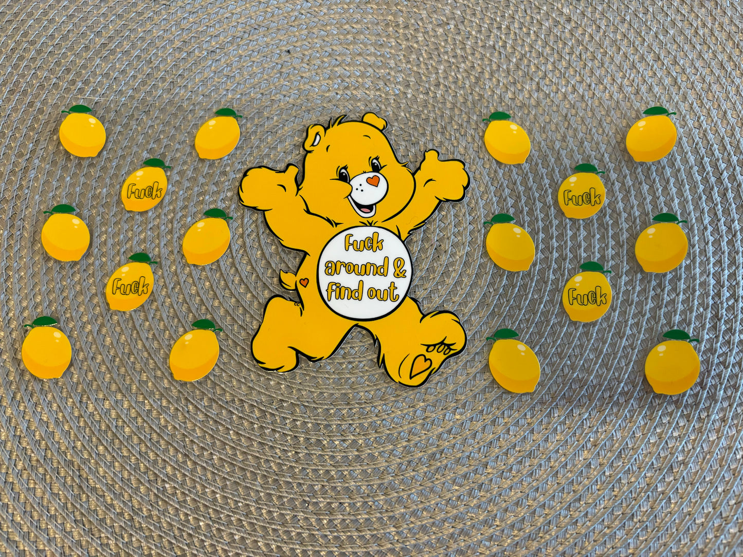 Swear bear 1 | UV DTF 16oz glass can wrap