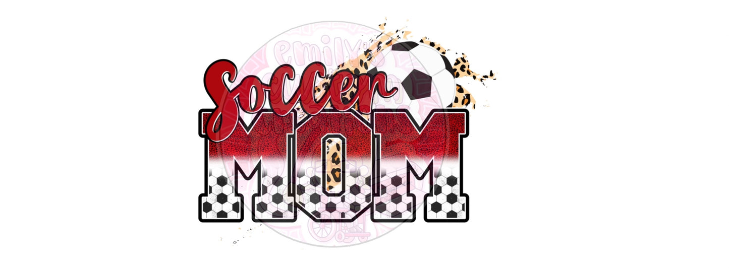 Soccer mom | 16oz glass can wrap | DIGITAL DOWNLOAD