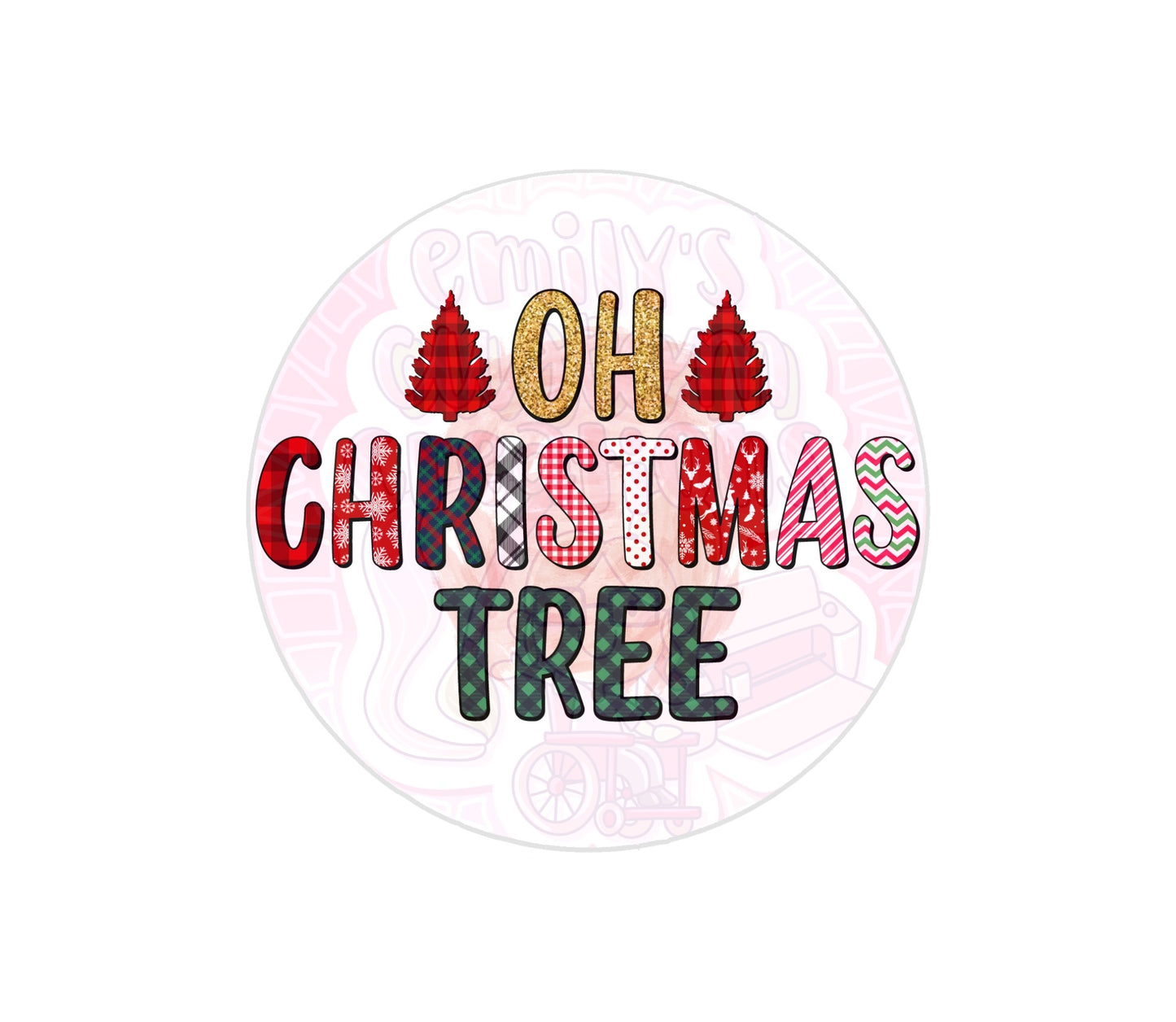 Oh Christmas tree | 20oz tumbler wrap | DIGITAL DOWNLOAD