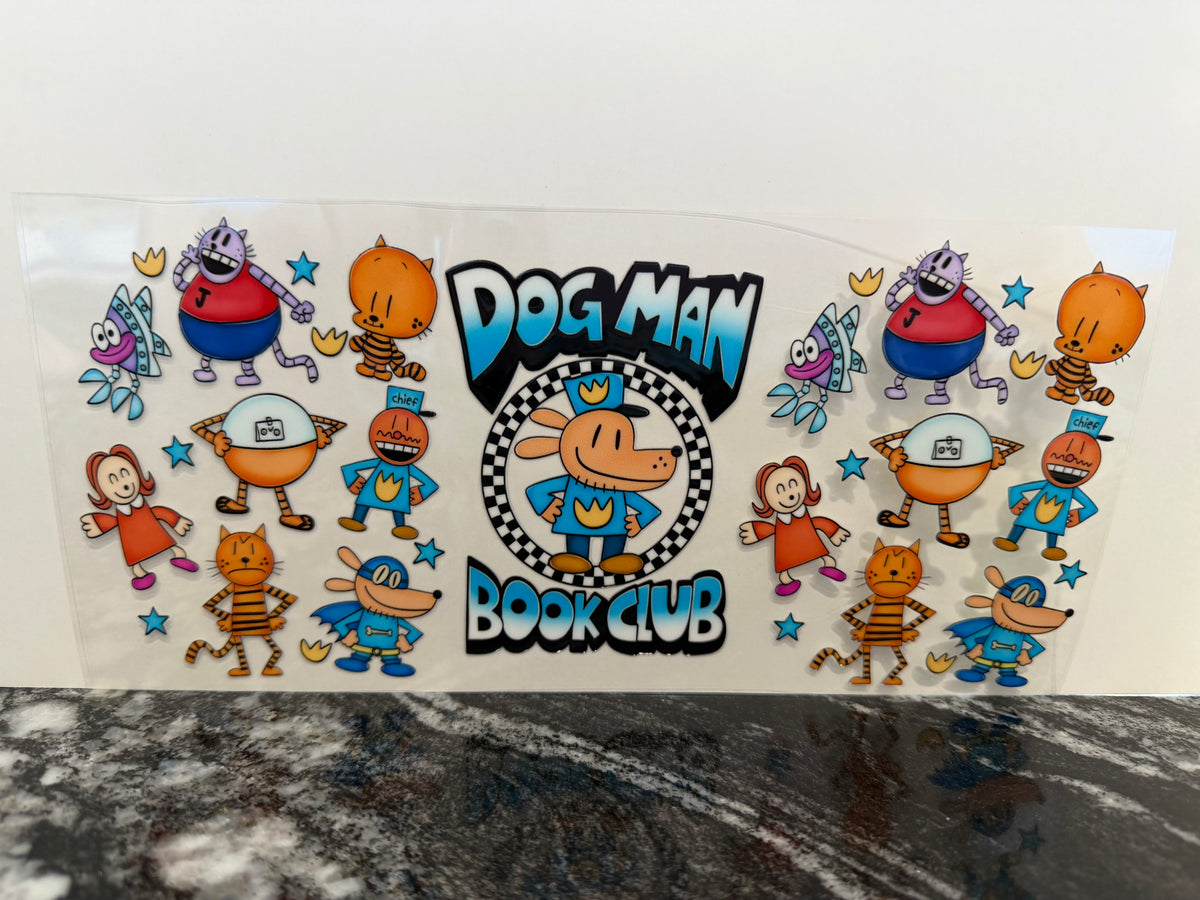 Dog book club | 16oz UV DTF wrap