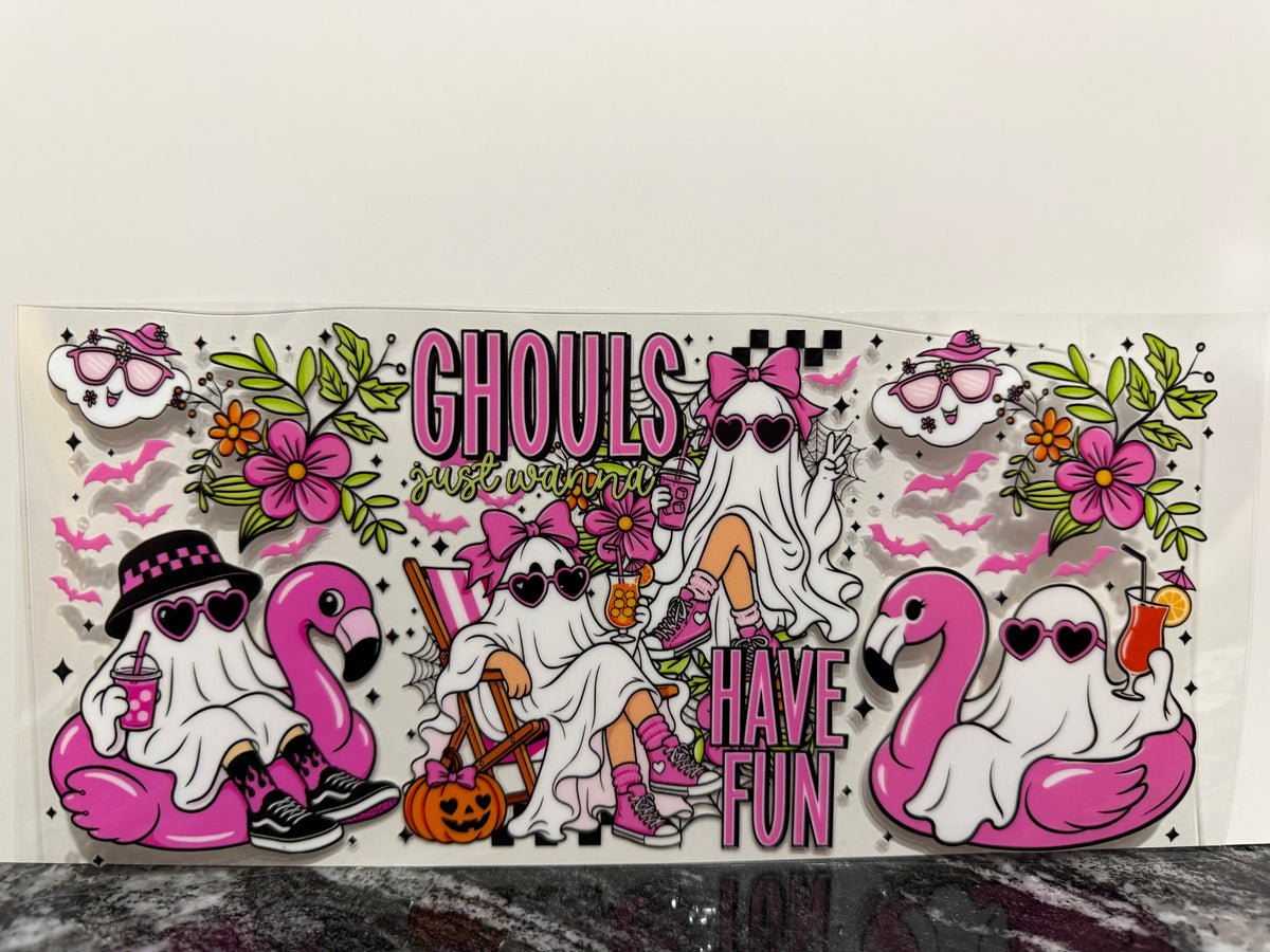 Ghouls just wanna have fun | 16oz UV DTF wrap