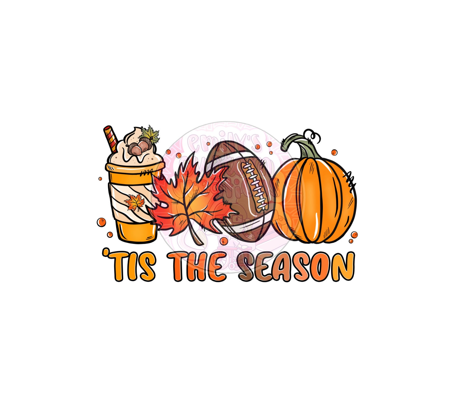 Tis the season football | 20oz tumbler wrap | DIGITAL DOWNLOAD