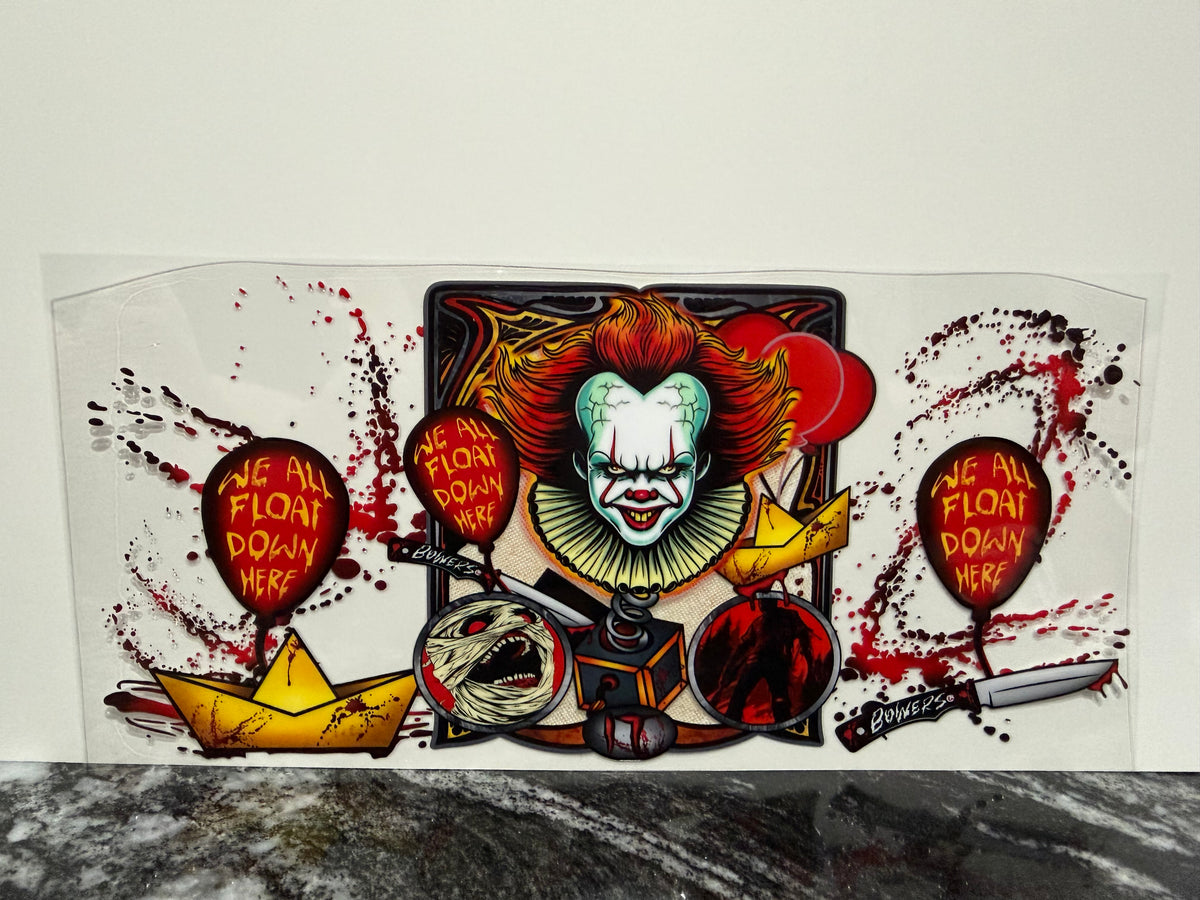 Scary clown | 16oz UV DTF wrap
