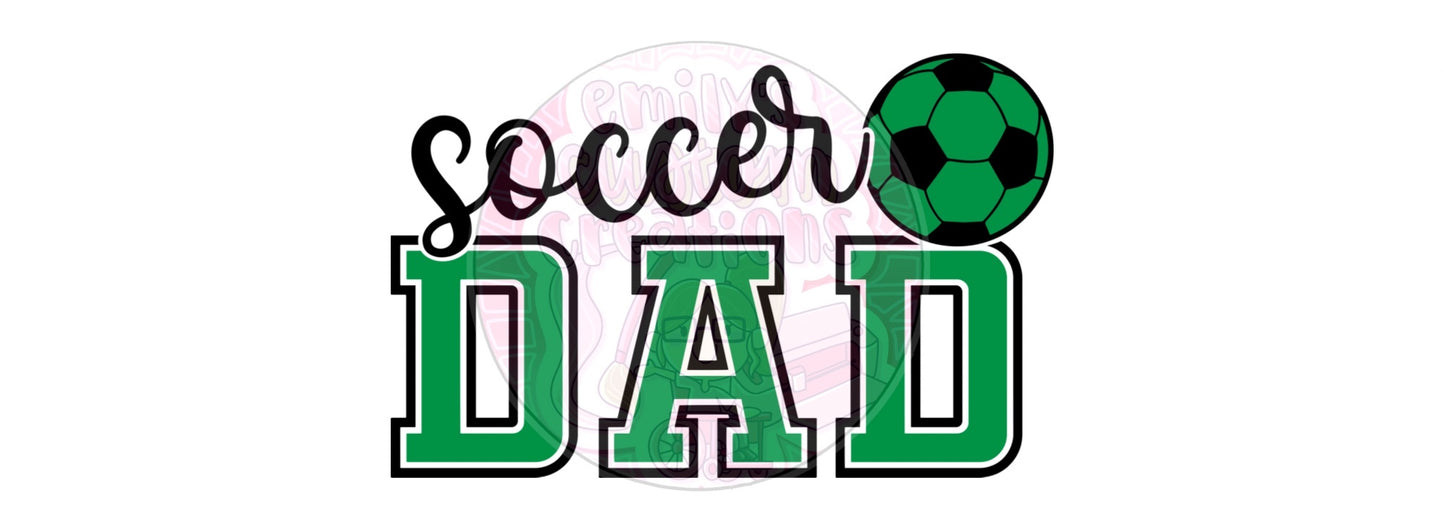 Soccer Dad | 16oz glass can wrap | DIGITAL DOWNLOAD