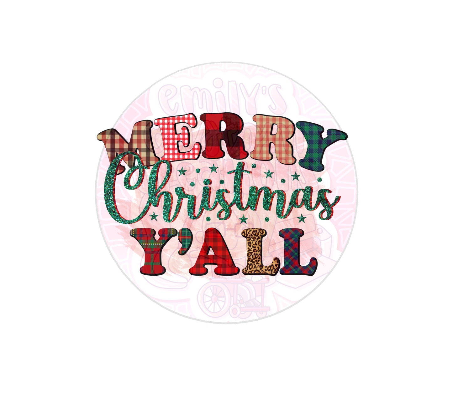 Merry Christmas y’all | 20oz tumbler wrap | DIGITAL DOWNLOAD