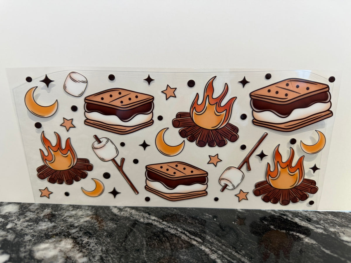 S’mores | 16oz UV DTF wrap