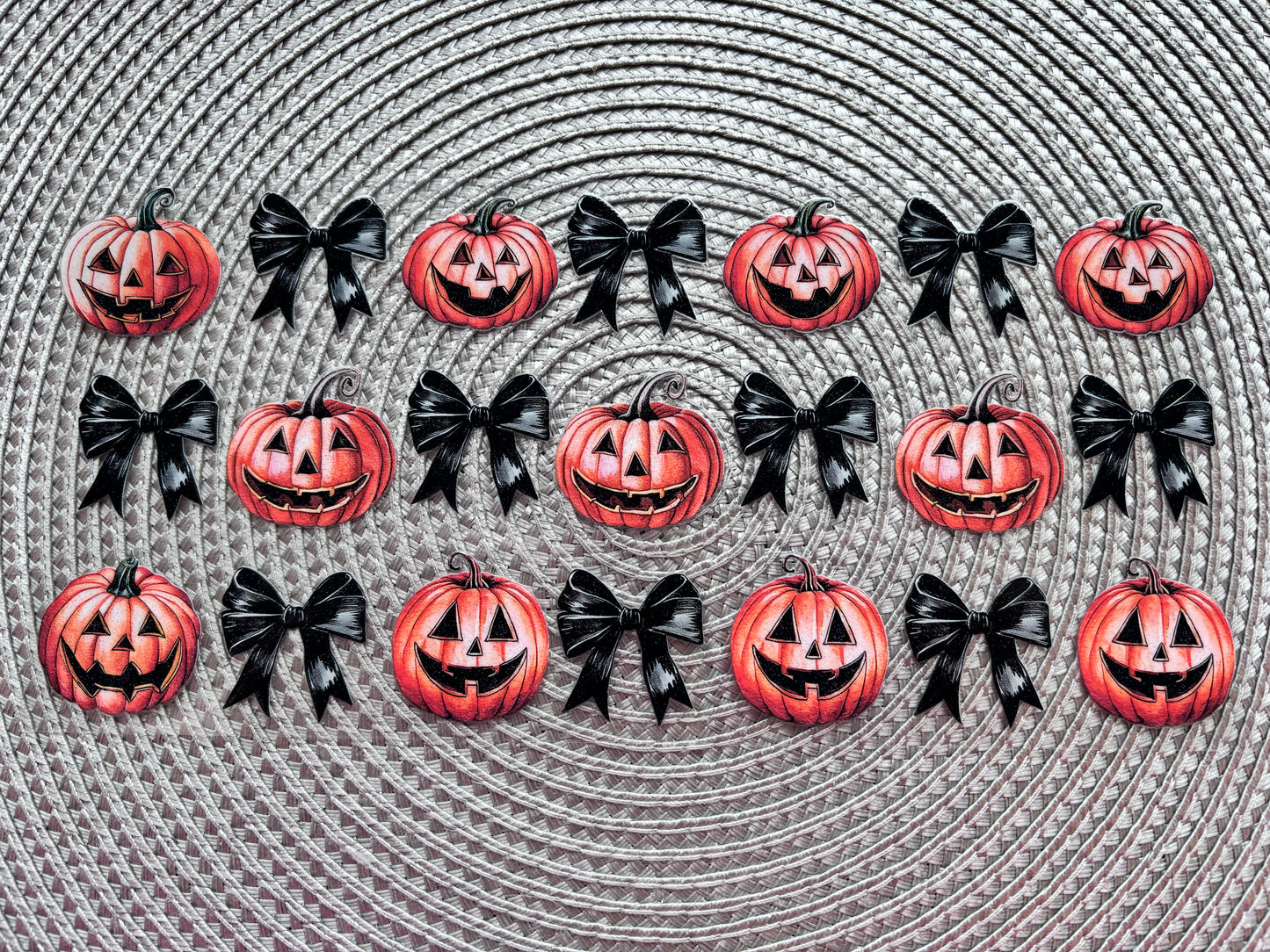 Pumpkins & bows | UV DTF glass can wrap