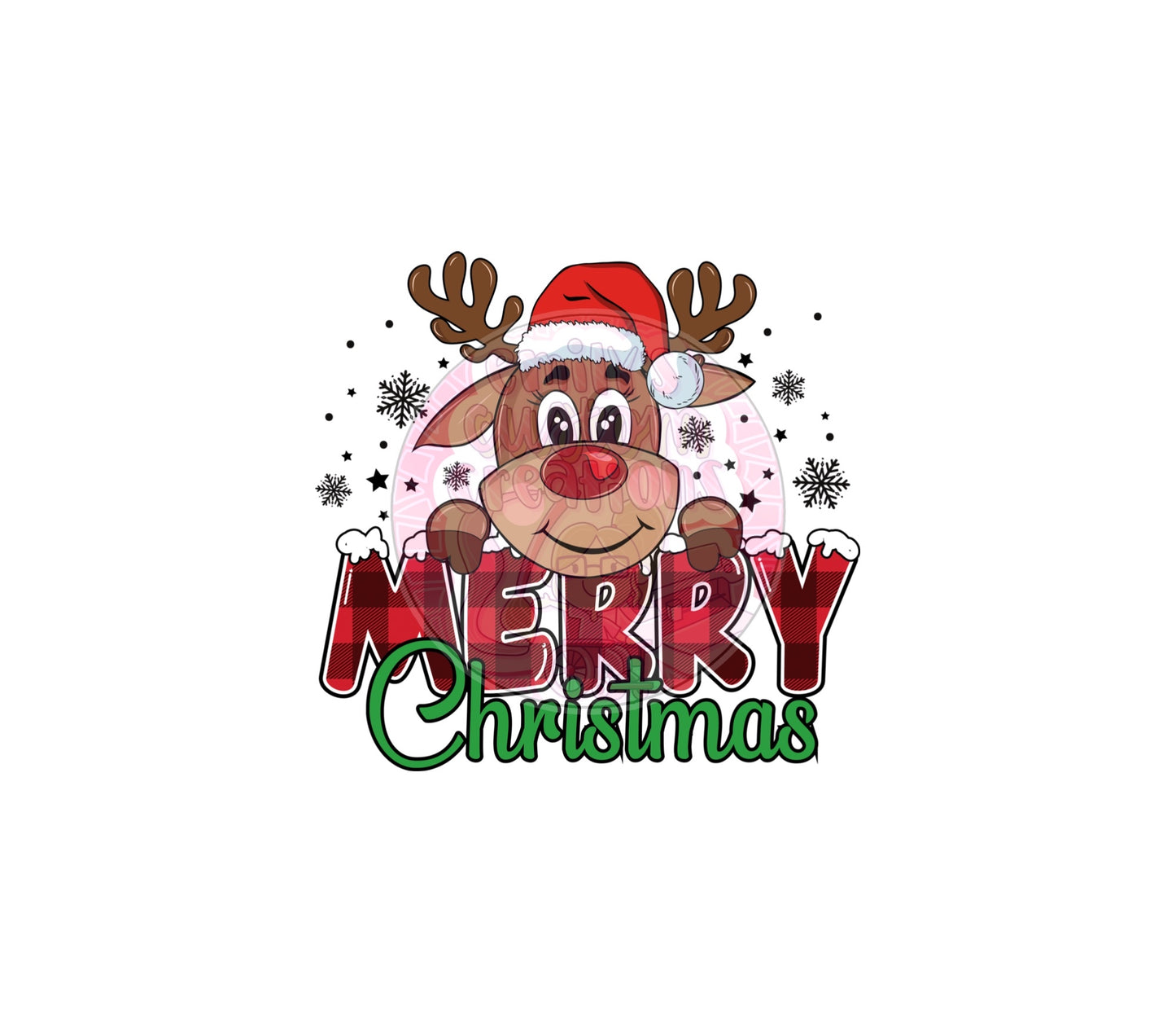 Merry Christmas reindeer | 20oz tumbler wrap | DIGITAL DOWNLOAD