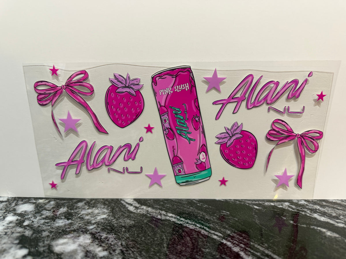 Pink slush | 16oz UV DTF wrap