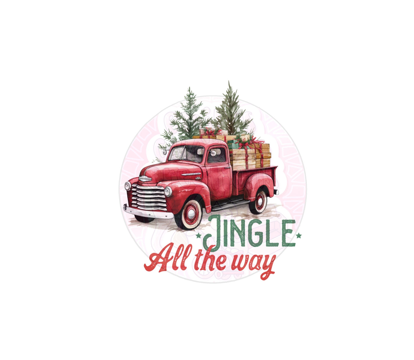 Jingle all the way | 20oz tumbler wrap | DIGITAL DOWNLOAD