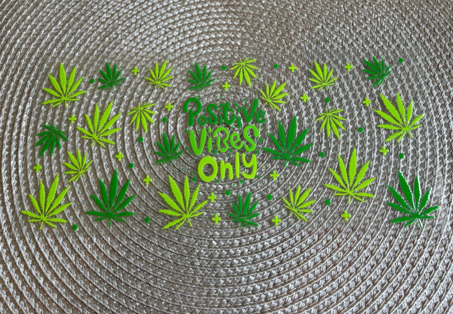 Positive vibes only | UV DTF 16oz glass can wrap