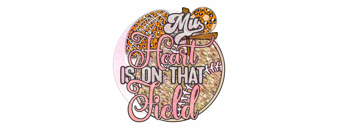 My heart in on that field | 16oz glass can | digital download