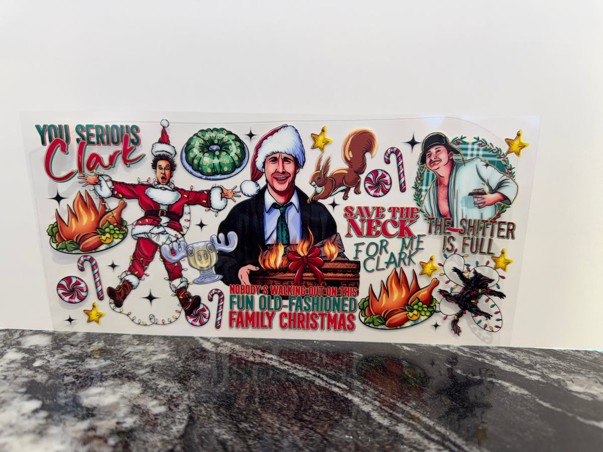 Old fashioned Christmas | 16oz UV DTF wrap