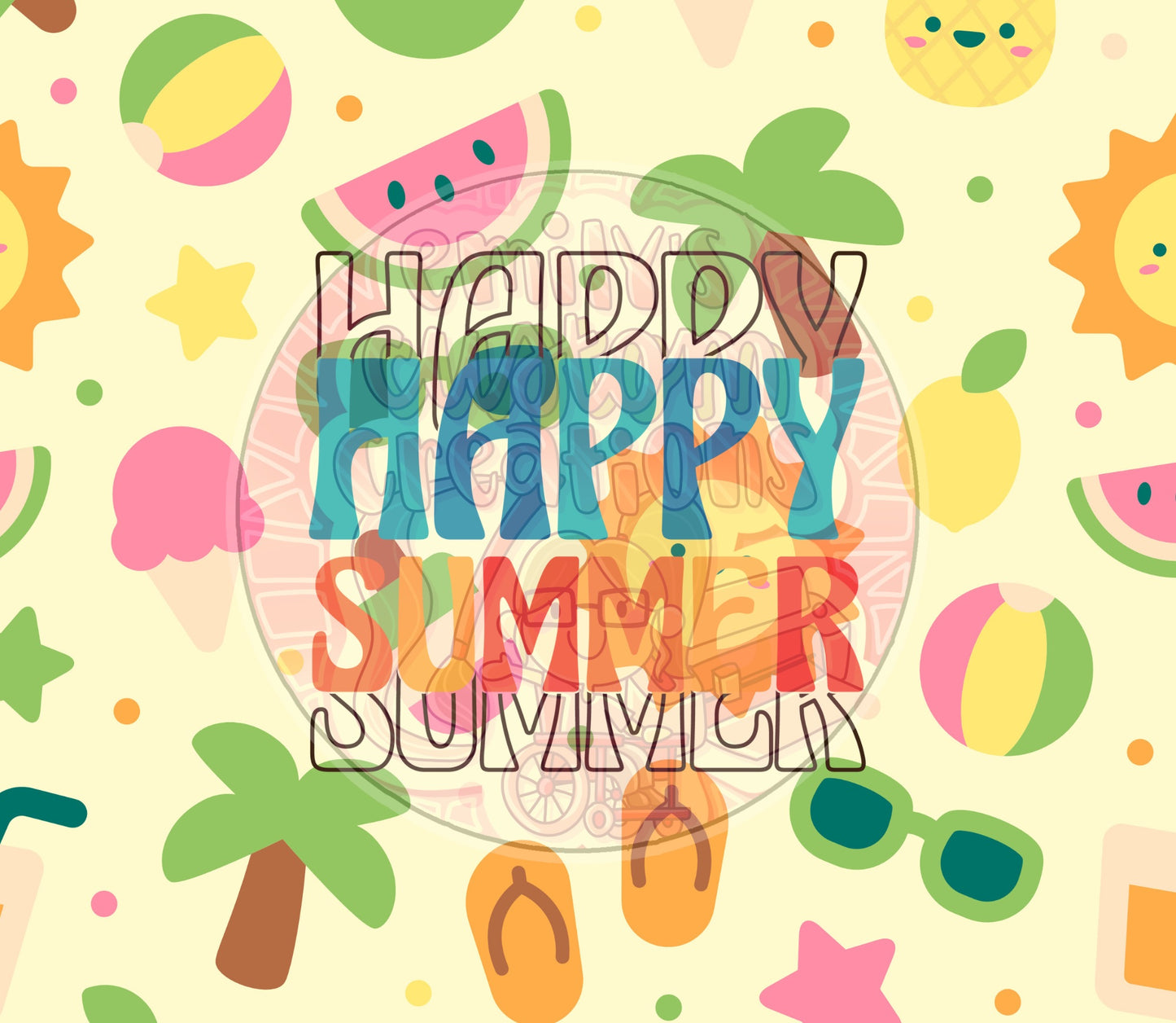 Happy summer | 20oz tumbler