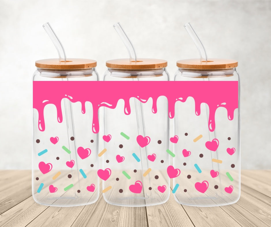 Sprinkle drip | 20oz libbey glass can