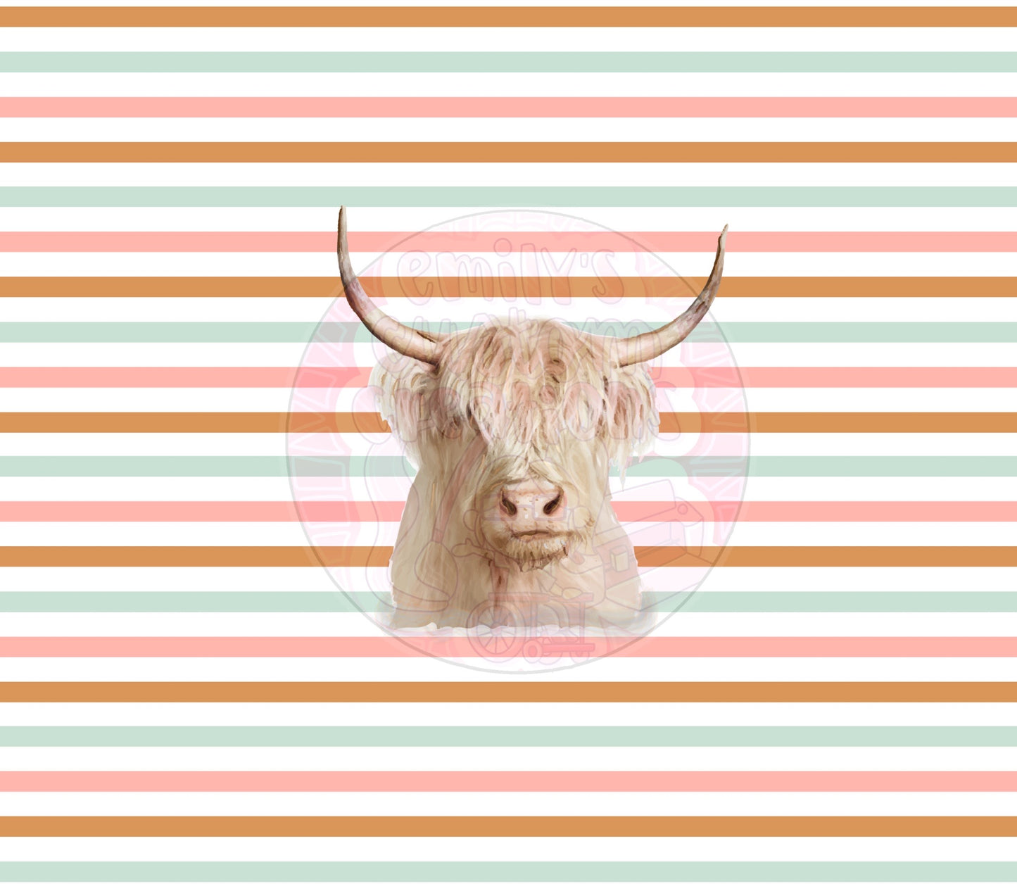 Highland cow | 20oz tumbler wrap