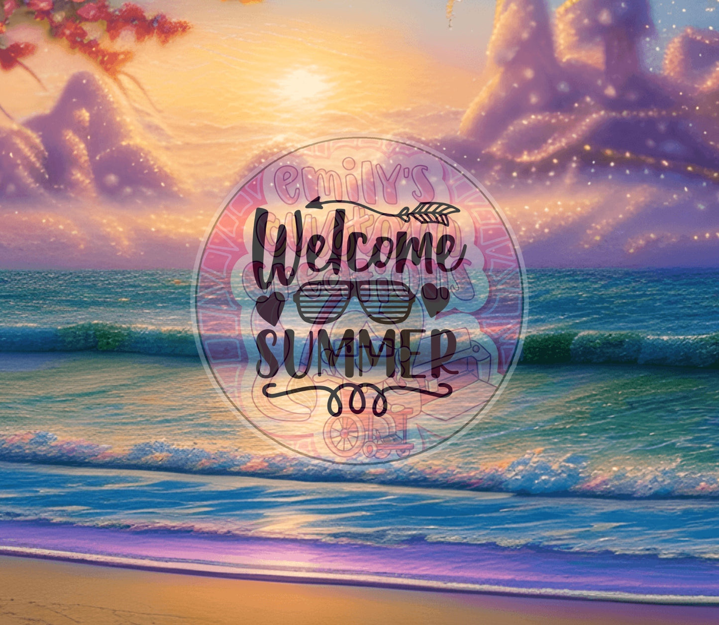 Welcome summer | 20oz tumbler wrap