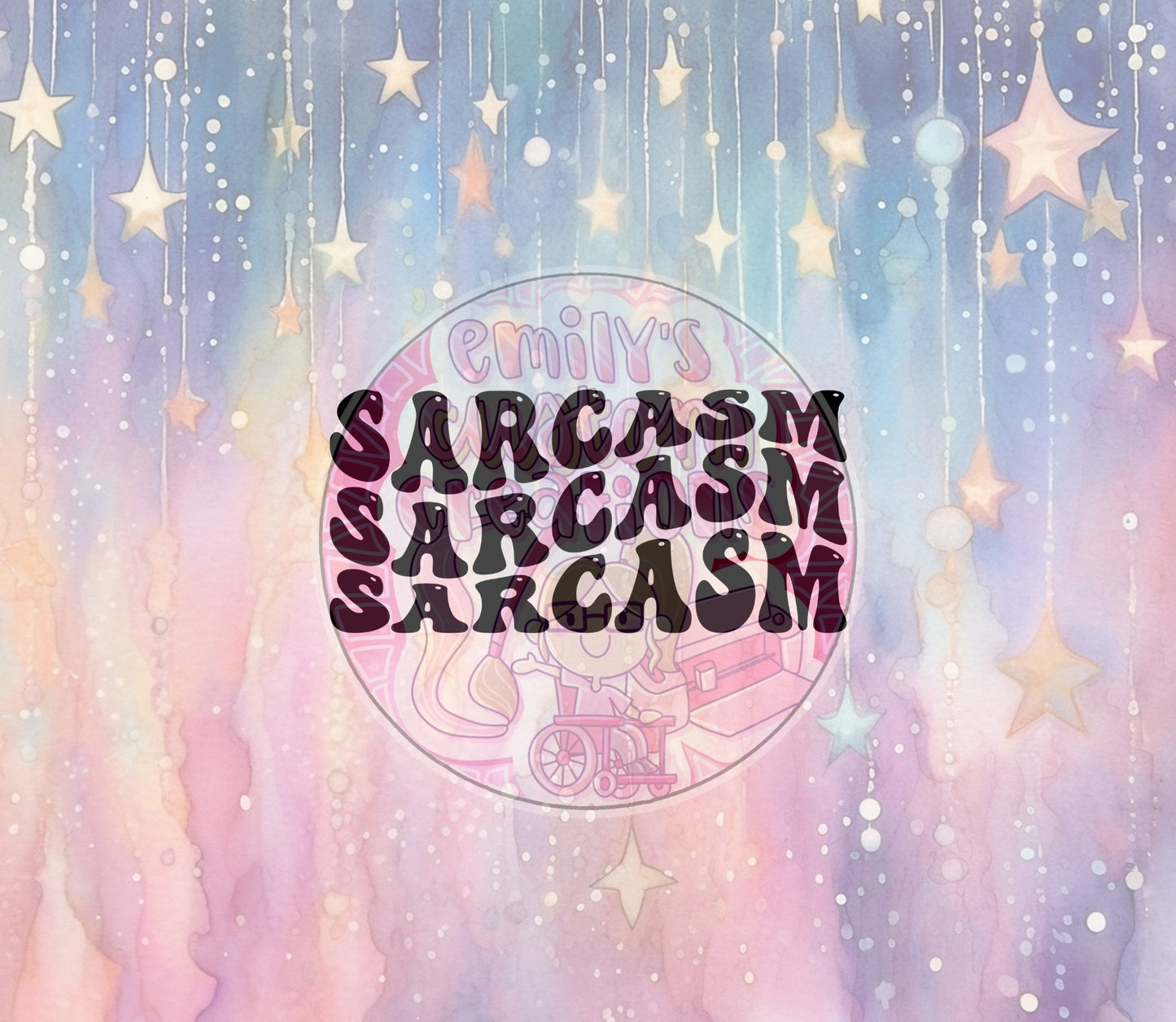 Sarcasm sublimation wrap | 20oz tumbler wrap