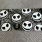 Skeletons & webs | UV DTF 16oz glass can wrap