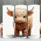 Cute baby highland cow 20oz tumbler