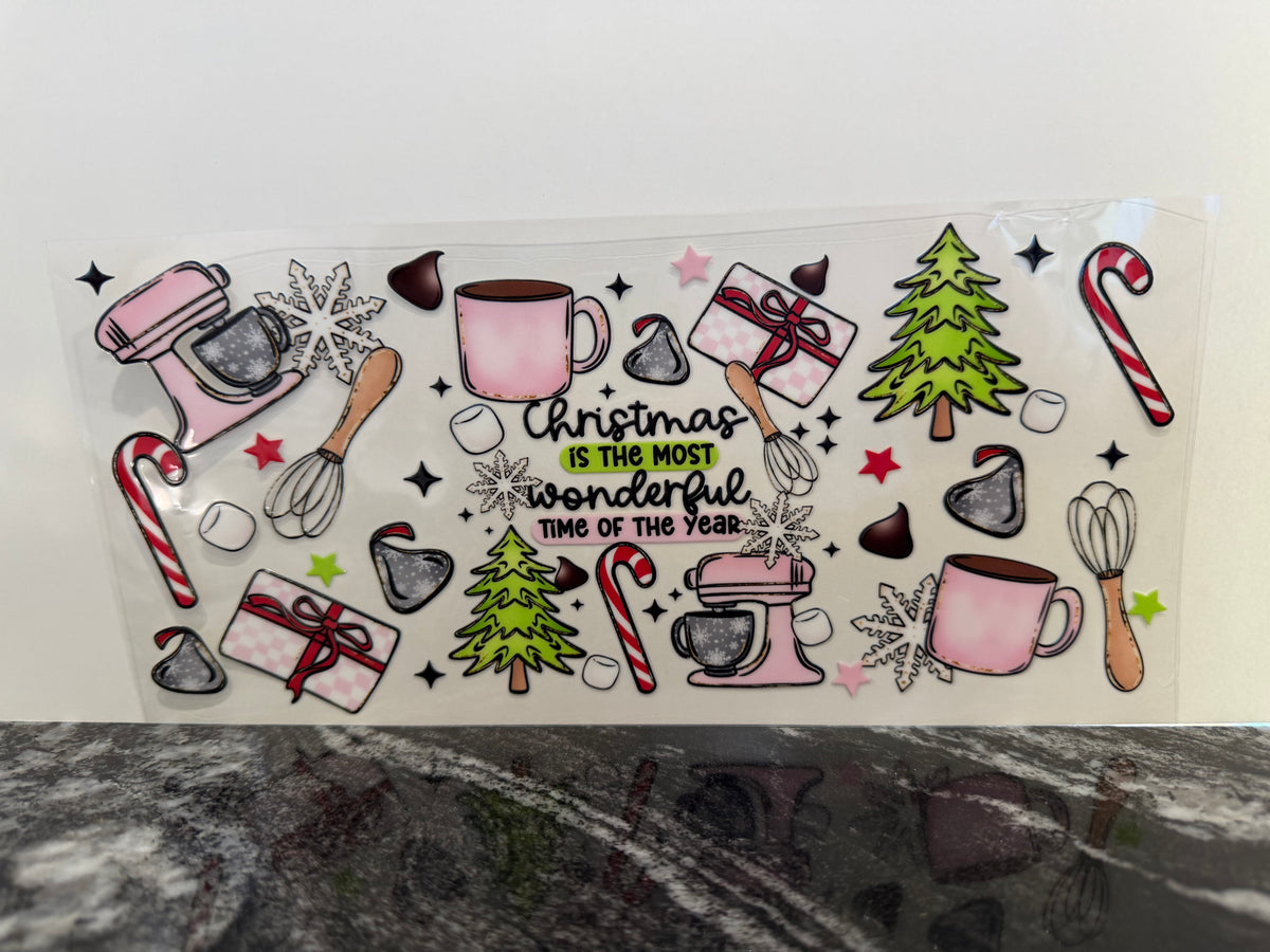 Christmas is the most wonderful time of the year | 16oz UV DTF wrap