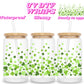 Ombré shamrocks | UV DTF glass can wrap