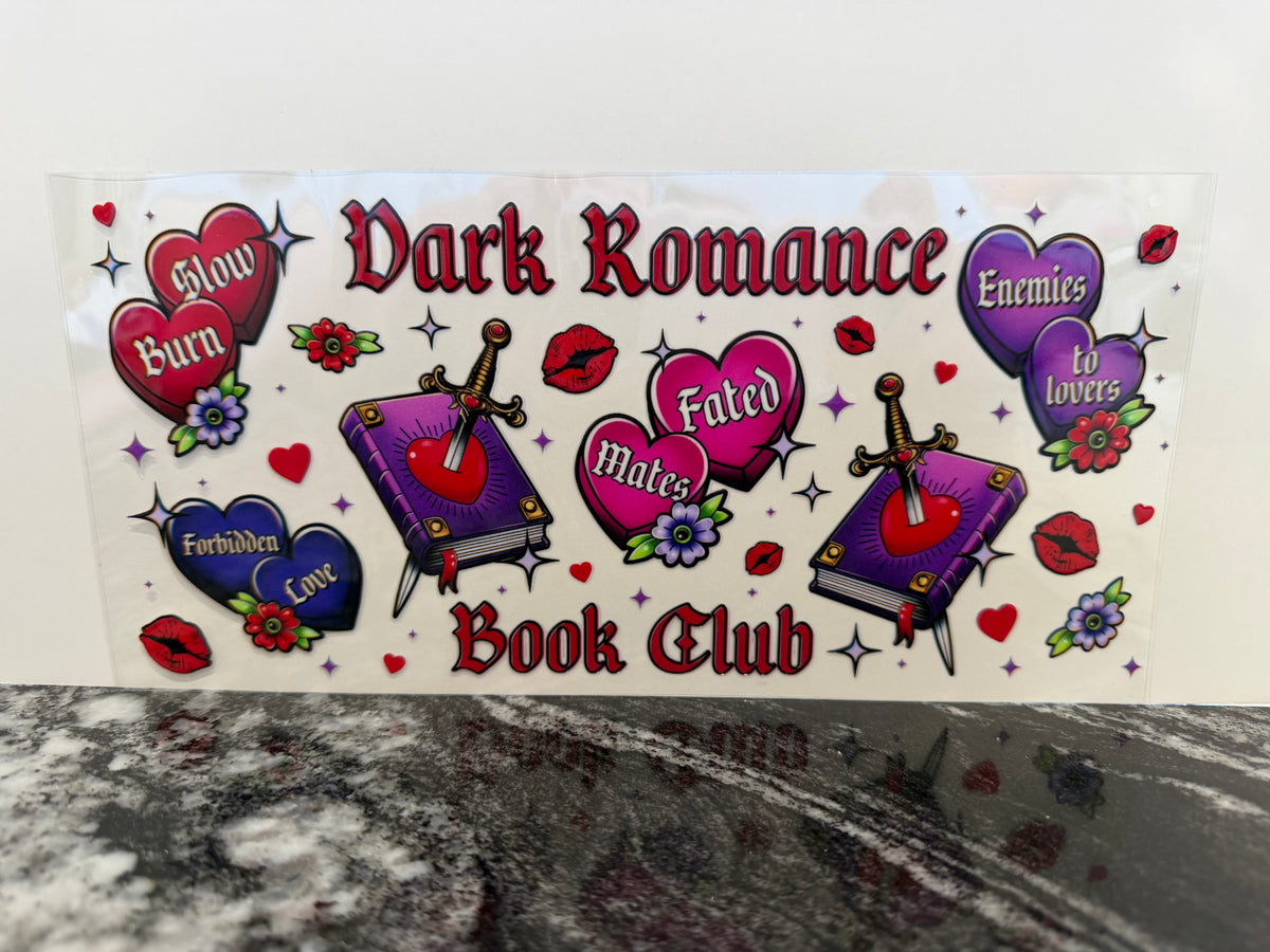 Dark romance book club | 16oz UV DTF wrap