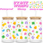 Marshmallows | UV DTF glass can wrap