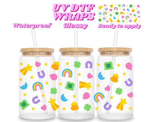 Marshmallows | UV DTF glass can wrap