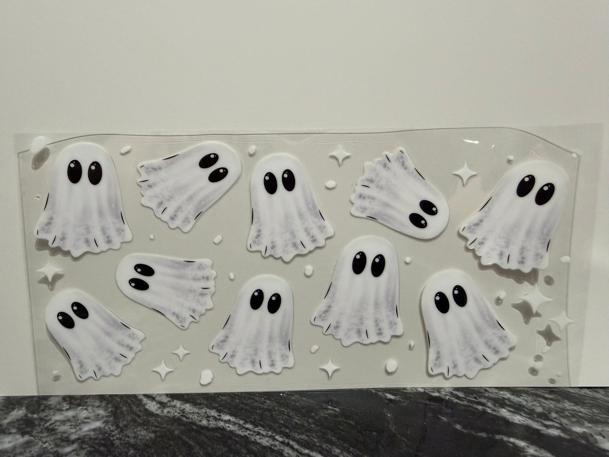 White ghosts | 16oz UV DTF wrap
