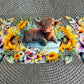 Highland cow | UV DTF 16oz glass can wrap