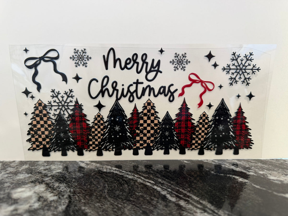 Merry Christmas | 16oz UV DTF wrap