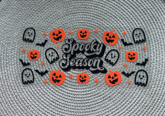 Spooky season | UV DTF glass can wrap