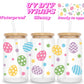 Easter eggs & flowers | UV DTF glass can wrap