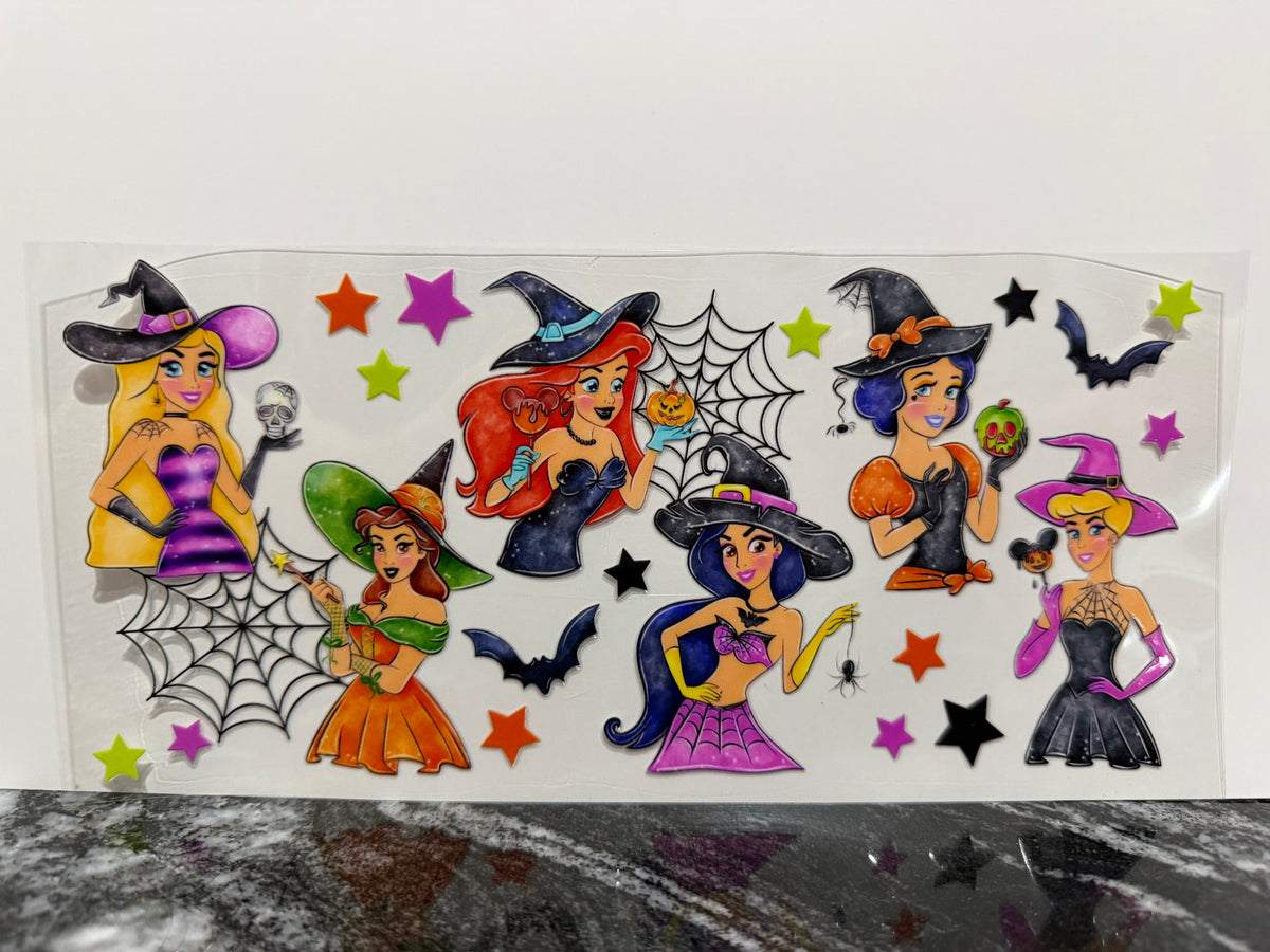 Scary princesses | 16oz UV DTF wrap