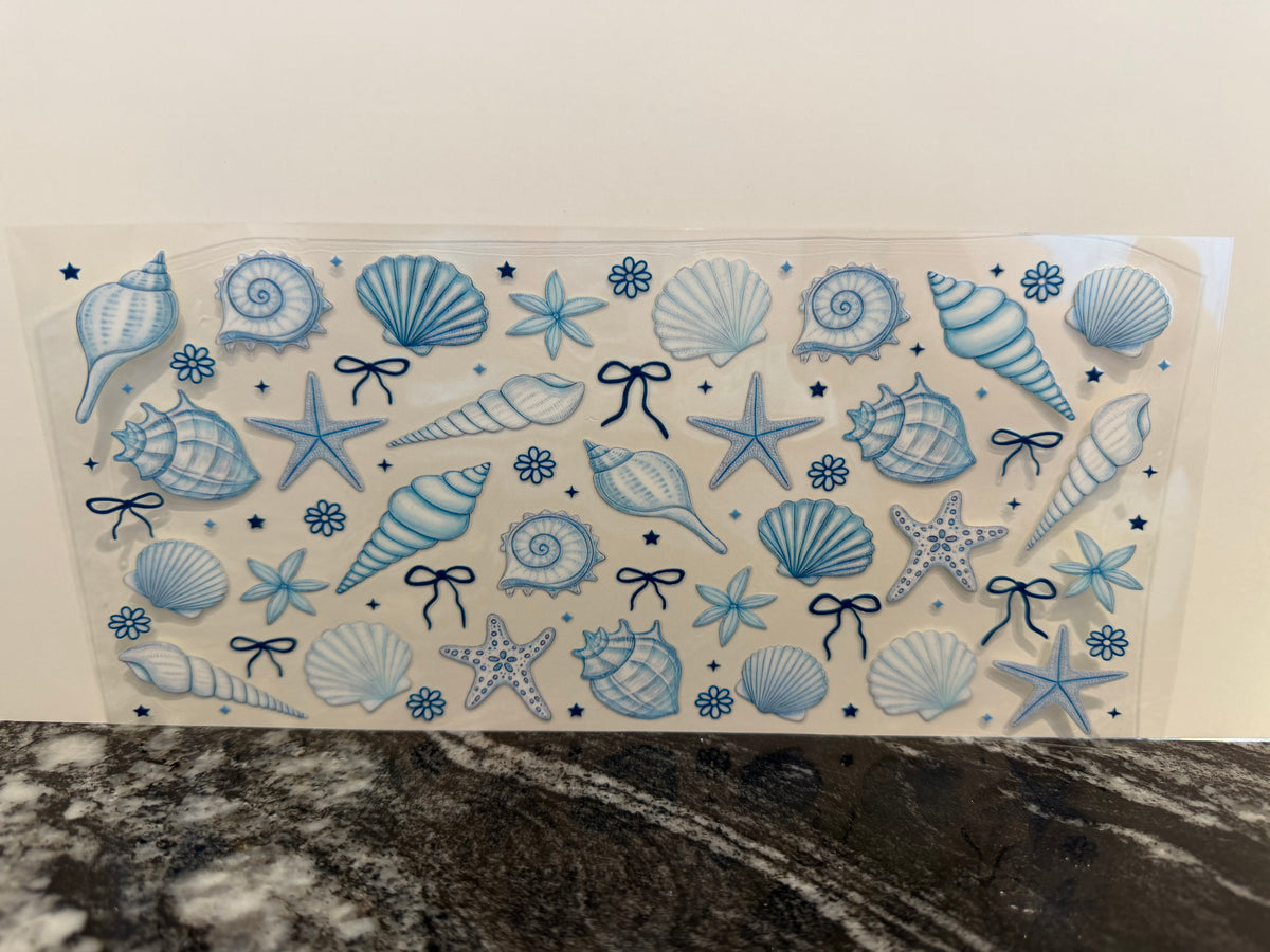 Seashells | 16oz UV DTF wrap