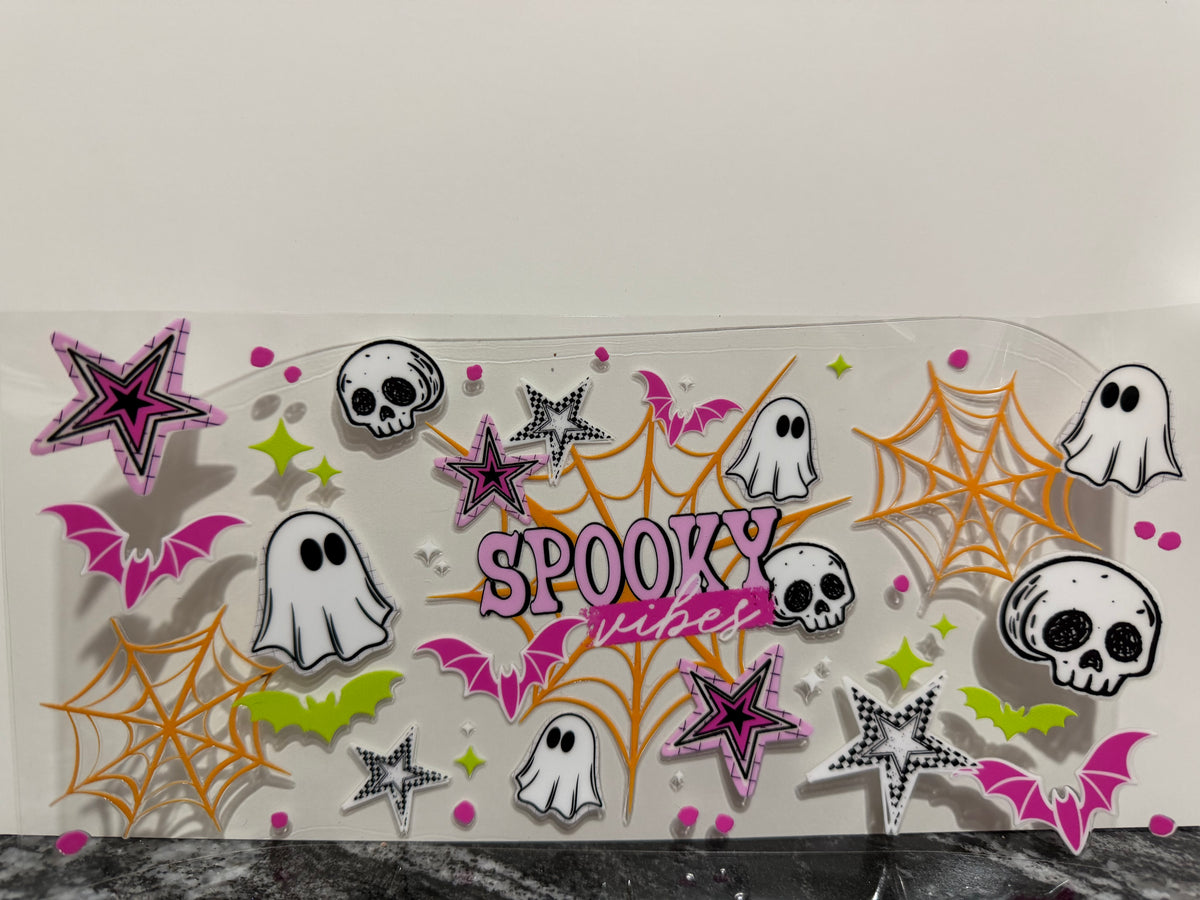 Spooky vibes | 16oz UV DTF wrap
