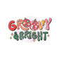 Groovy & bright | 20oz tumbler wrap | DIGITAL DOWNLOAD