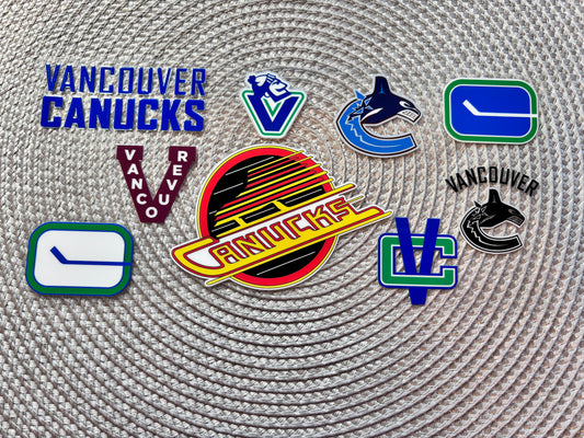 Blue hockey | UV DTF glass can wrap
