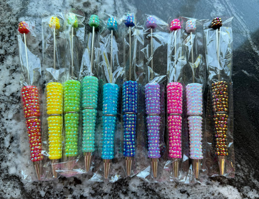 Thin rhinestone pens style 1