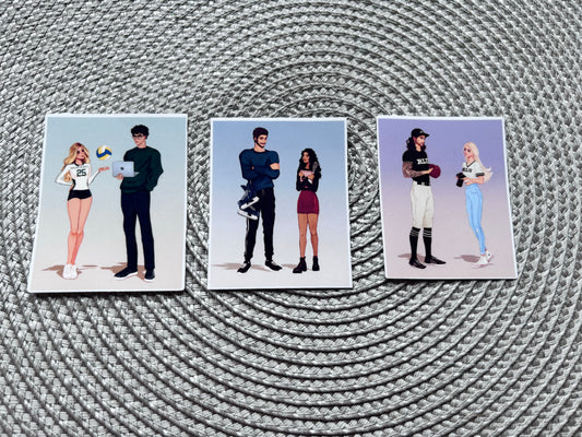 Character art stickers