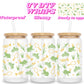 Green princess | UV DTF glass can wrap