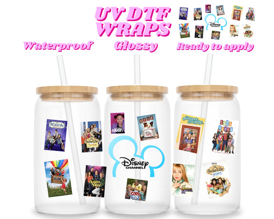 Nostalgic shows | UV DTF glass can wrap