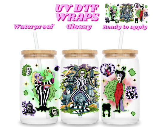 Beetle | UV DTF glass can wrap