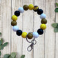 Sunflower beaded wristlet