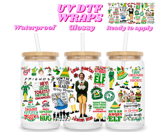 Buddy | UV DTF glass can wrap